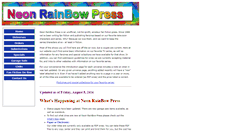 Desktop Screenshot of neonrainbowpress.com